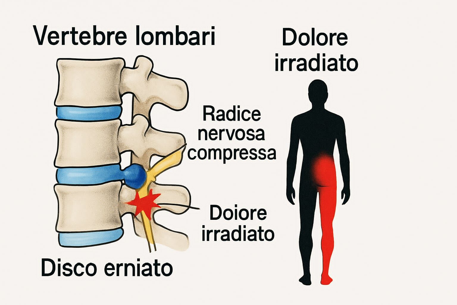 Ernia del Disco Lombare Quando la Compressione Nervosa Causa Dolore Unilaterale